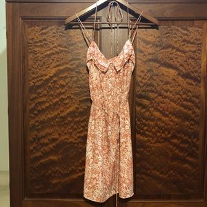 American Eagle Rust Floral Sundress GUC